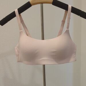Aerie Pink Scoop Neck Bra with Adjustable Straps
